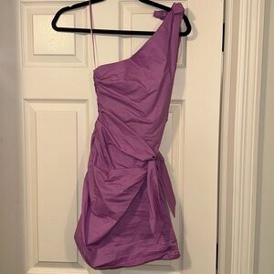 Italian Zara, one shoulder mini dress, small 2-4